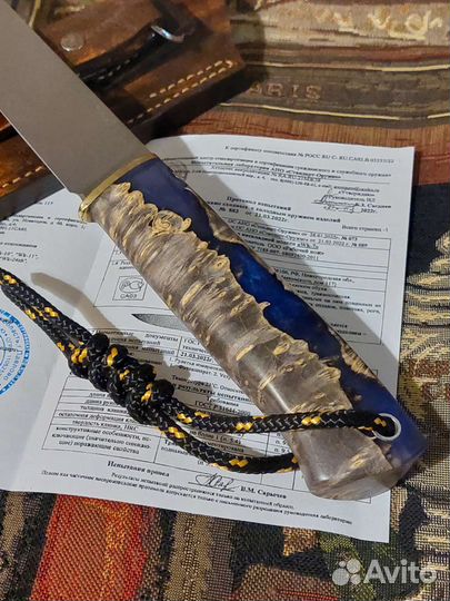 Нож WK7custom elmax Матовая Полировка Гибрид