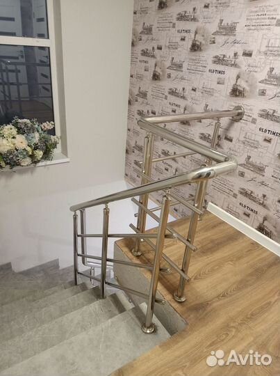 Перила с поручнем пвх