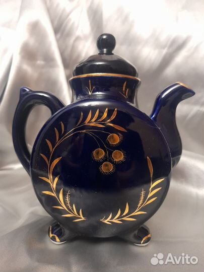 Гжель кобальт, лфз, СССР посуда