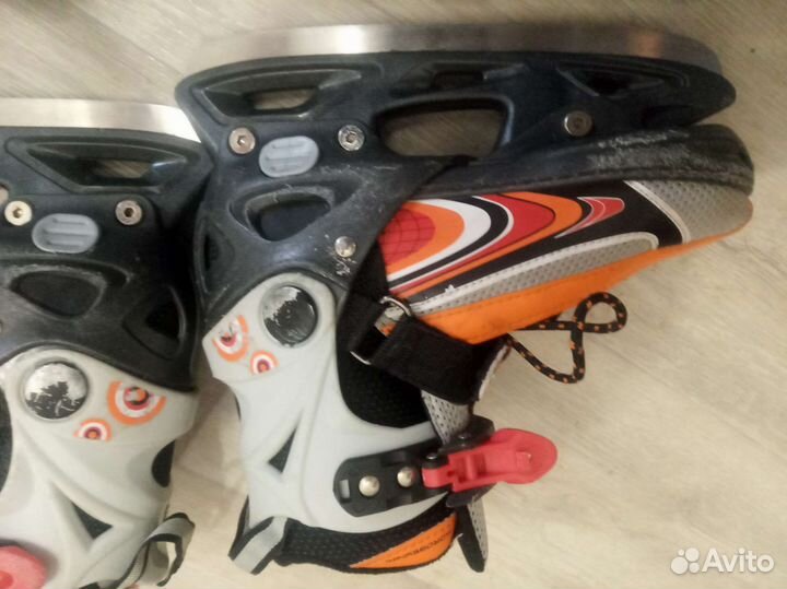 Ролики-коньки детские раздвижные 33-35