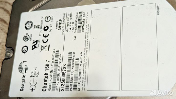 Seagate ST3600057SS 600gb sas 15k