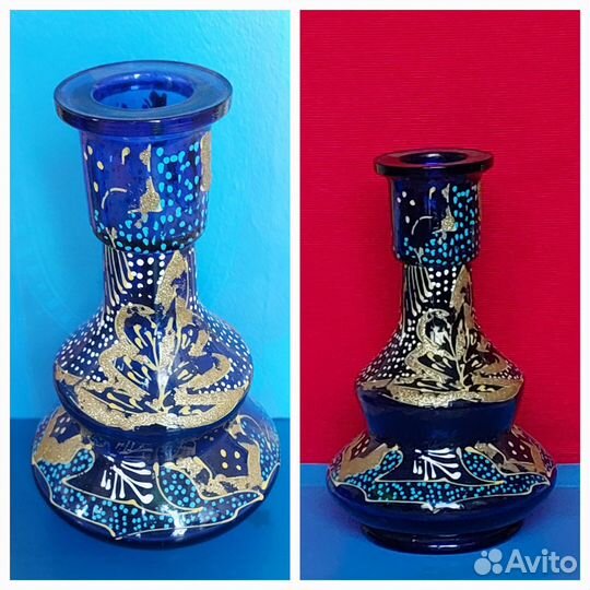 Ваза для цветов, ручная роспись