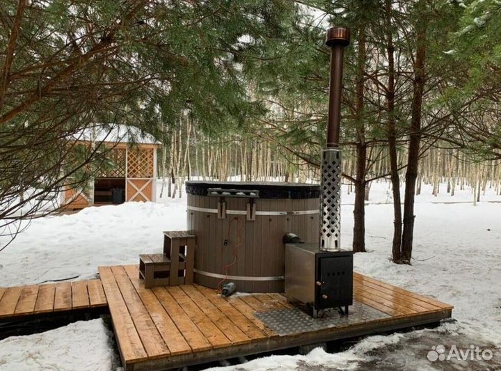 Композитная купель с джакузи и подсветкой L1625