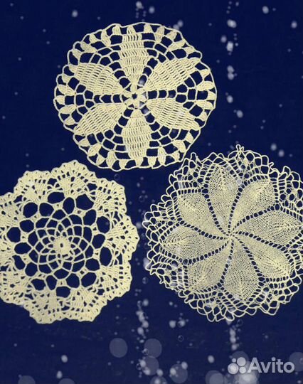 Салфетки ажурные связанные крючком