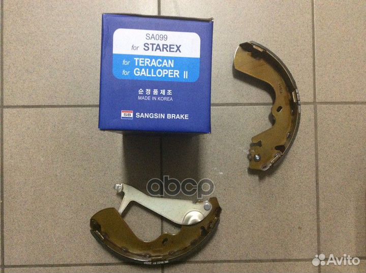 Колодки тормозные задние SA099 SA099 Sangsin brake
