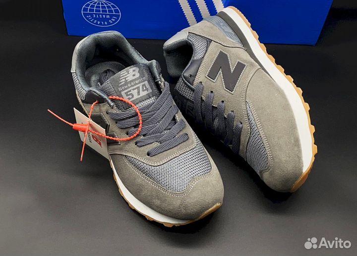 NB 574: Серые, мужские, 36-41, элегантные