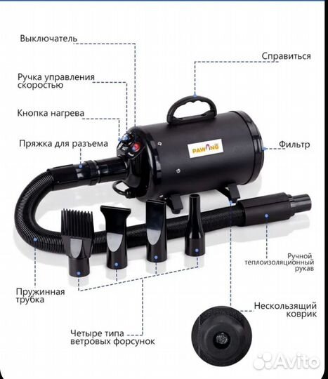 Фен компрессор для собак