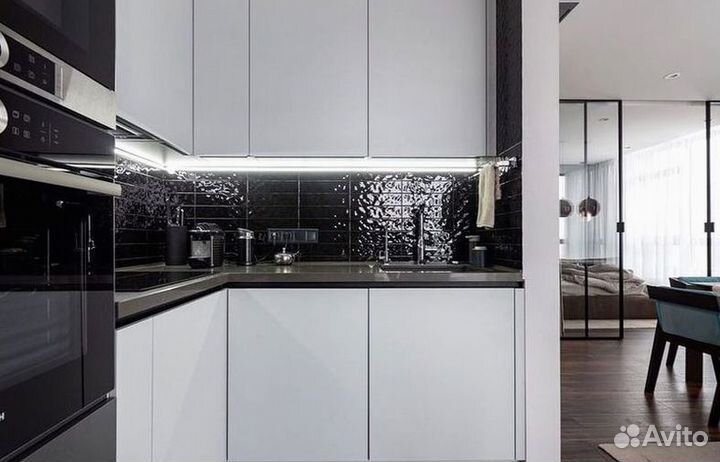 Современная кухня на заказ мдф фасады