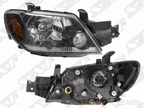 Фара mitsubishi outlander/airtrek 01-04 RH цельная (Евросвет)