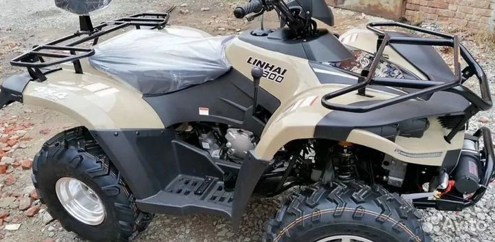 Квадроцикл Linhai Yamaha D 300 4WD бежевый