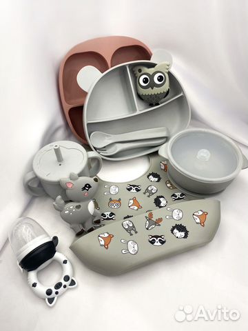 Детская посуда для кормления, грызунки