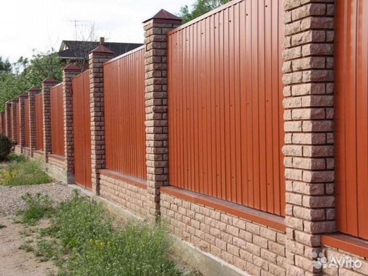 Заборы из профнастила для вашего участка