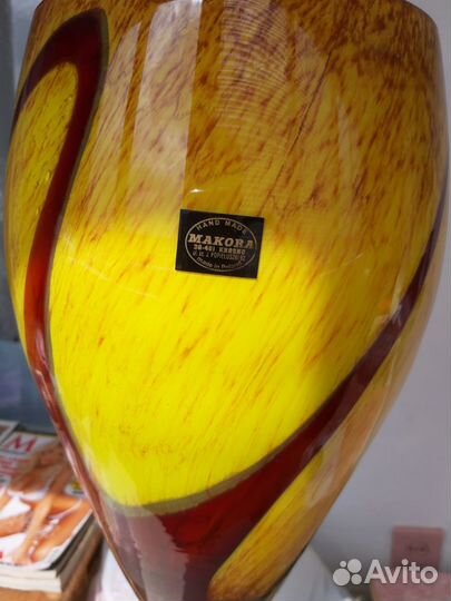 Ваза хрустальная напольная