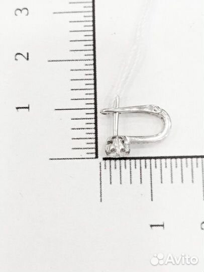 Серьги с природным камнем Золото