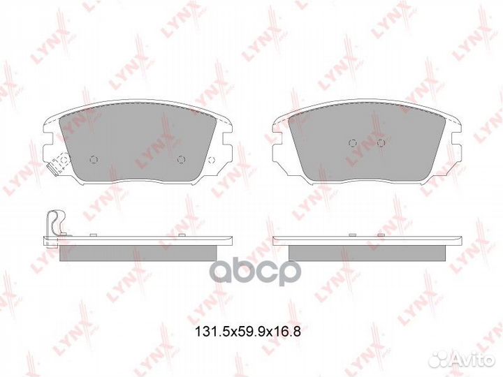 Колодки торм. диск. перед. BD-3629 lynxauto