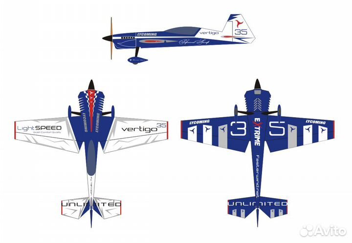 Авиамодель Vertigo 35, набор для сборки