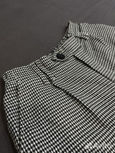 Женские брюки “Bershka” с принтом «Гусиная лапка»