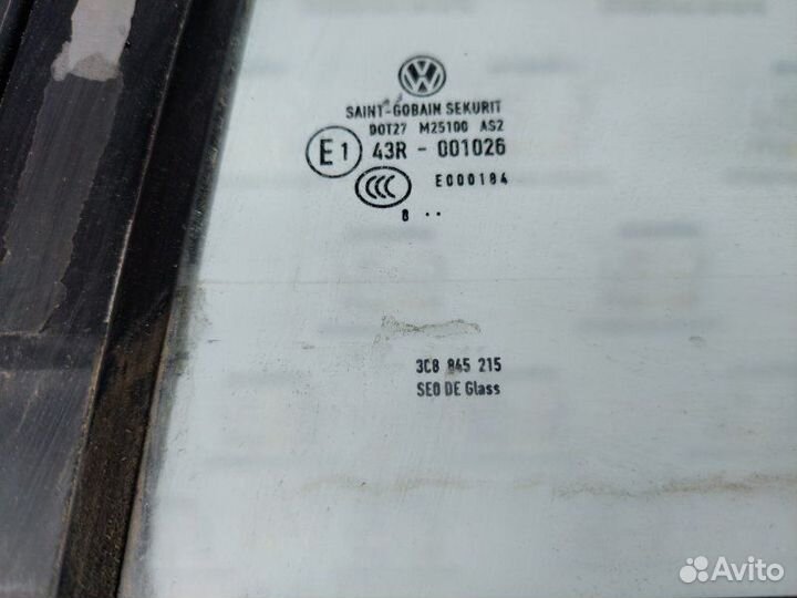 Стекло двери заднее левое Volkswagen Passat CC 1.8