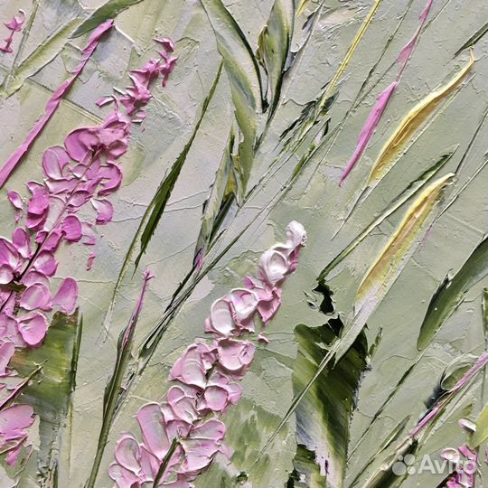 Картина маслом Звуки лаванды