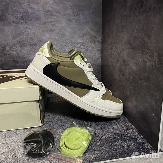 Кроссовки Nike air jordan 1 low travis scott