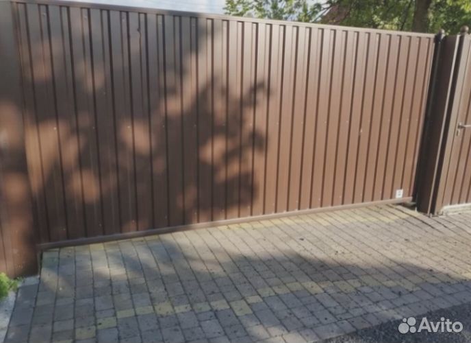 Откатные ворота с монтажом 5,1*2