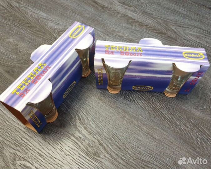 Новые Стопки 3 штуки по 50 мл, Текила Донна