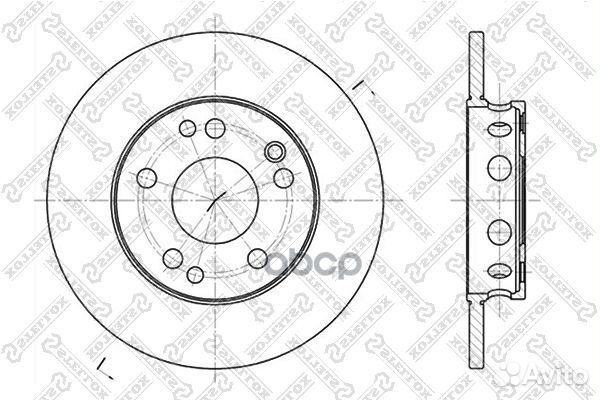 6020-3306-SX диск тормозной передний MB W201 1