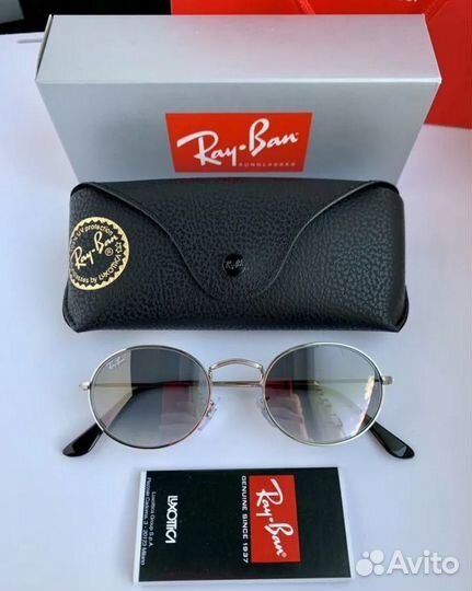 Солнечные очки ray ban oval пепельный
