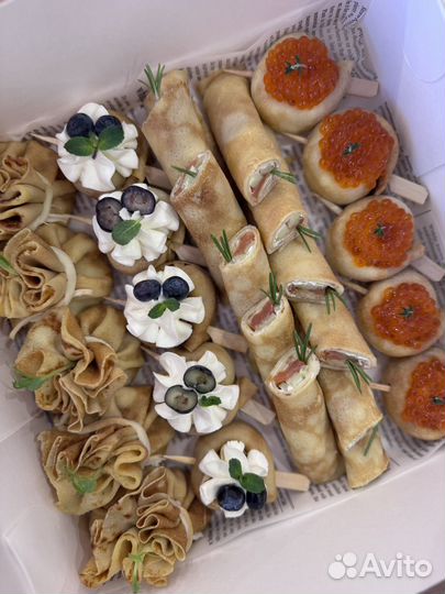 Фуршетные закуски, гастробоксы, кейтеринг