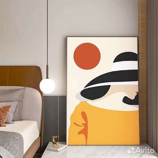 Современная картина маслом девушка