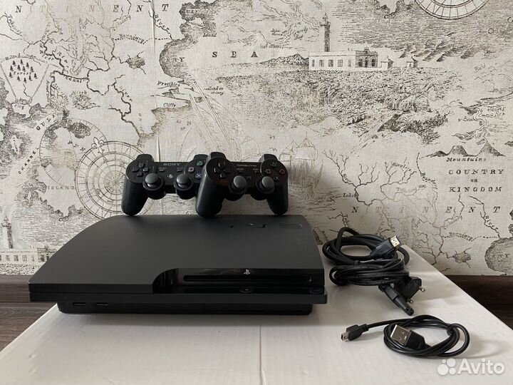 Sony PlayStation 3 Slim 320GB 2 геймпада 600+ игр