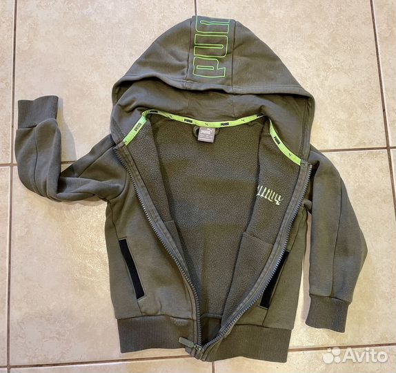 Кофта на молнии, толстовка puma, 116