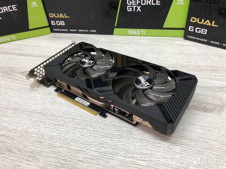 Palit GTX 1660 Ti Dual 6Gb На гарантии