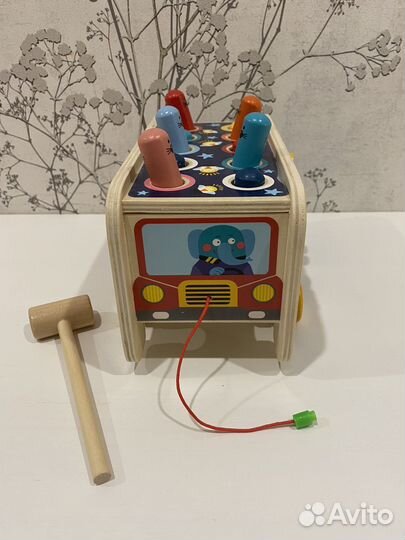 Деревянный бизикуб развивающая игрушка сортер