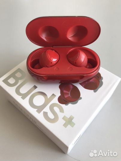 Беспроводные наушники samsung buds plus красный