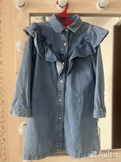 Джинсовое платье zara