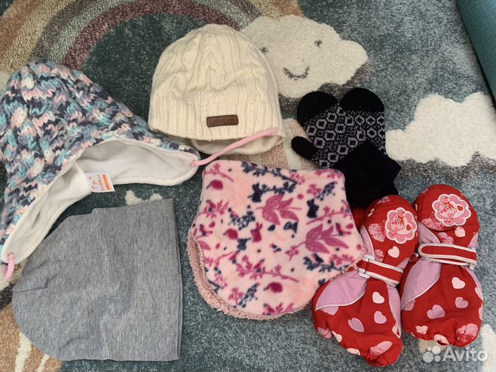 Шапка варежки детские