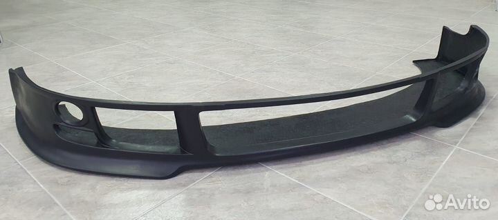 Накладка на передний бампер sobmart Audi A4 B6