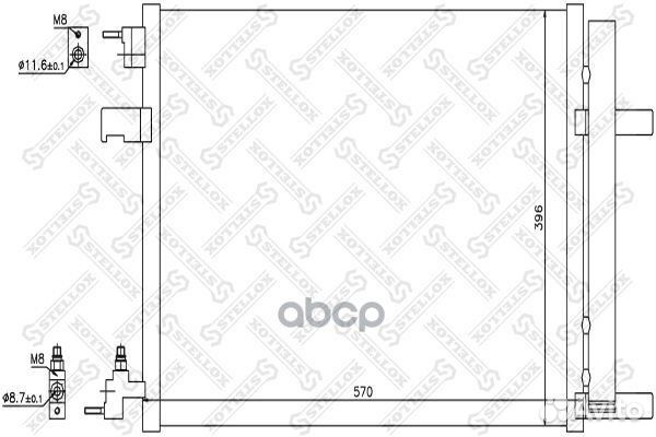 Радиатор кондиционера Opel Astra J 1.4i 09