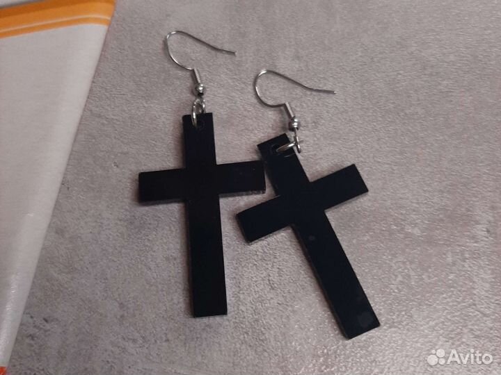 Сережки кресты