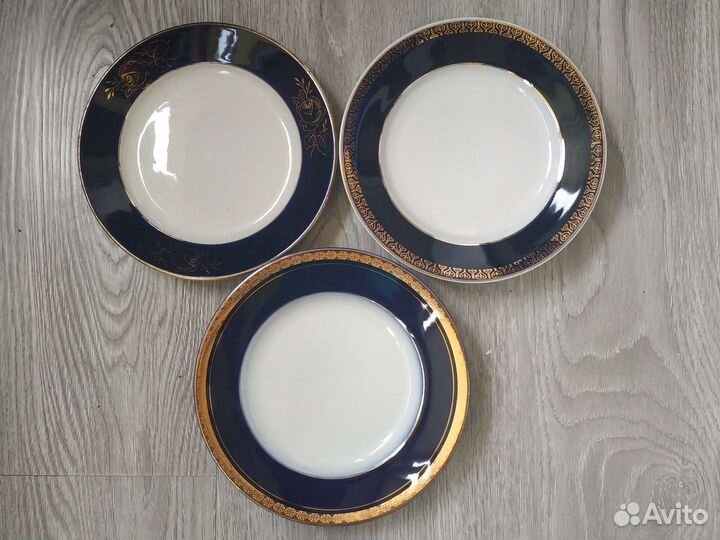 Тарелка кобальт