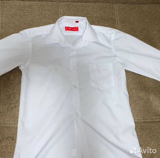 Школьная белая рубашка