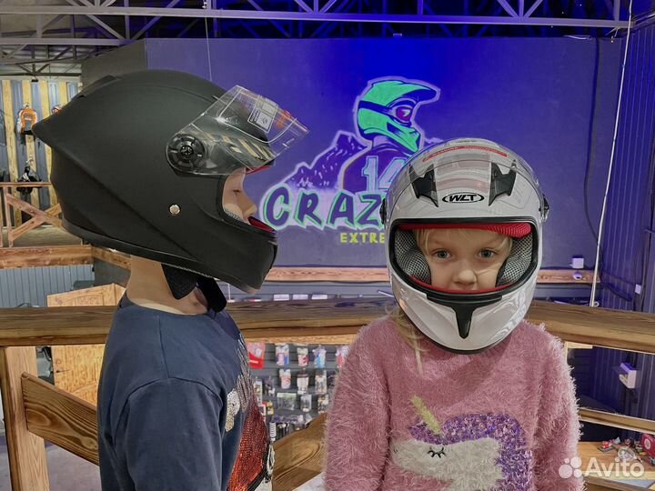 Детский мото шлем