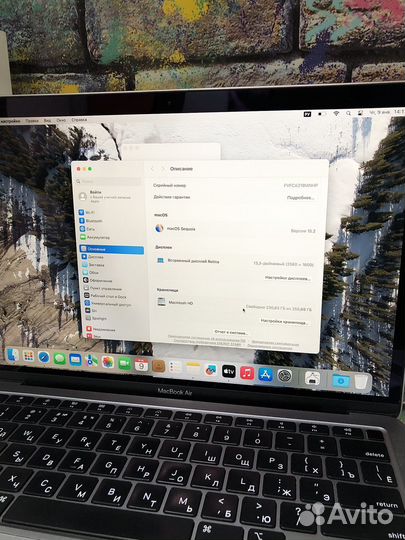 Macbook air 13 2020 8/256gb, новпя MacOc