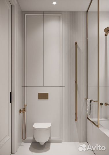 Встроенный шкаф в санузел под ключ