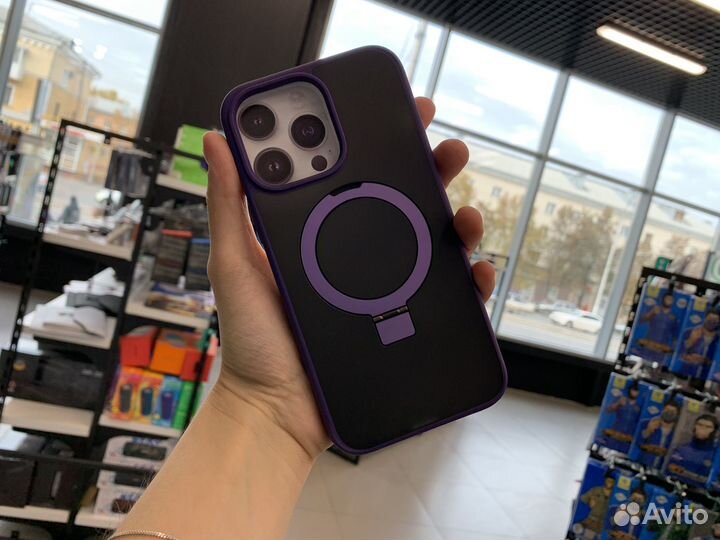 Премиум чехол с MagSafe и подставкой для iPhone