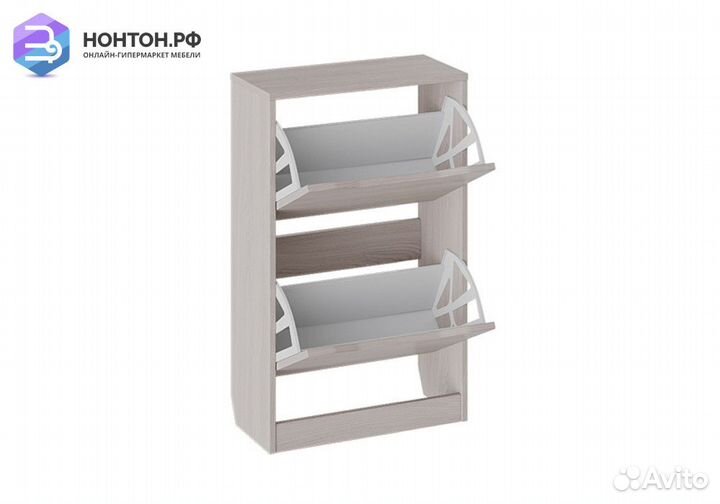 Тумба для обуви Тетра 2 ясень шимо