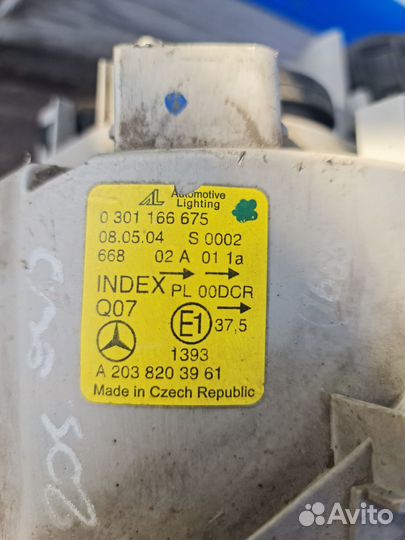 Фара левая LED w203 рестайлинг