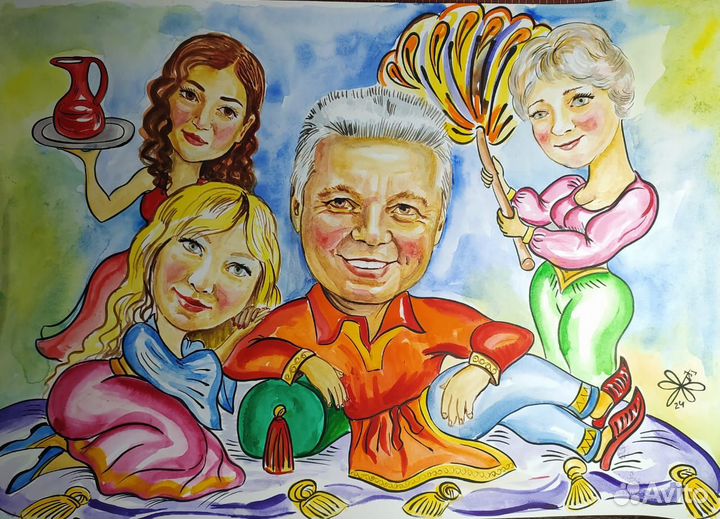 Шаржи на заказ по фото