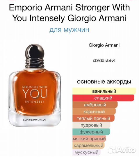 Парфюм Emporio Armani Stronger With You Intensely